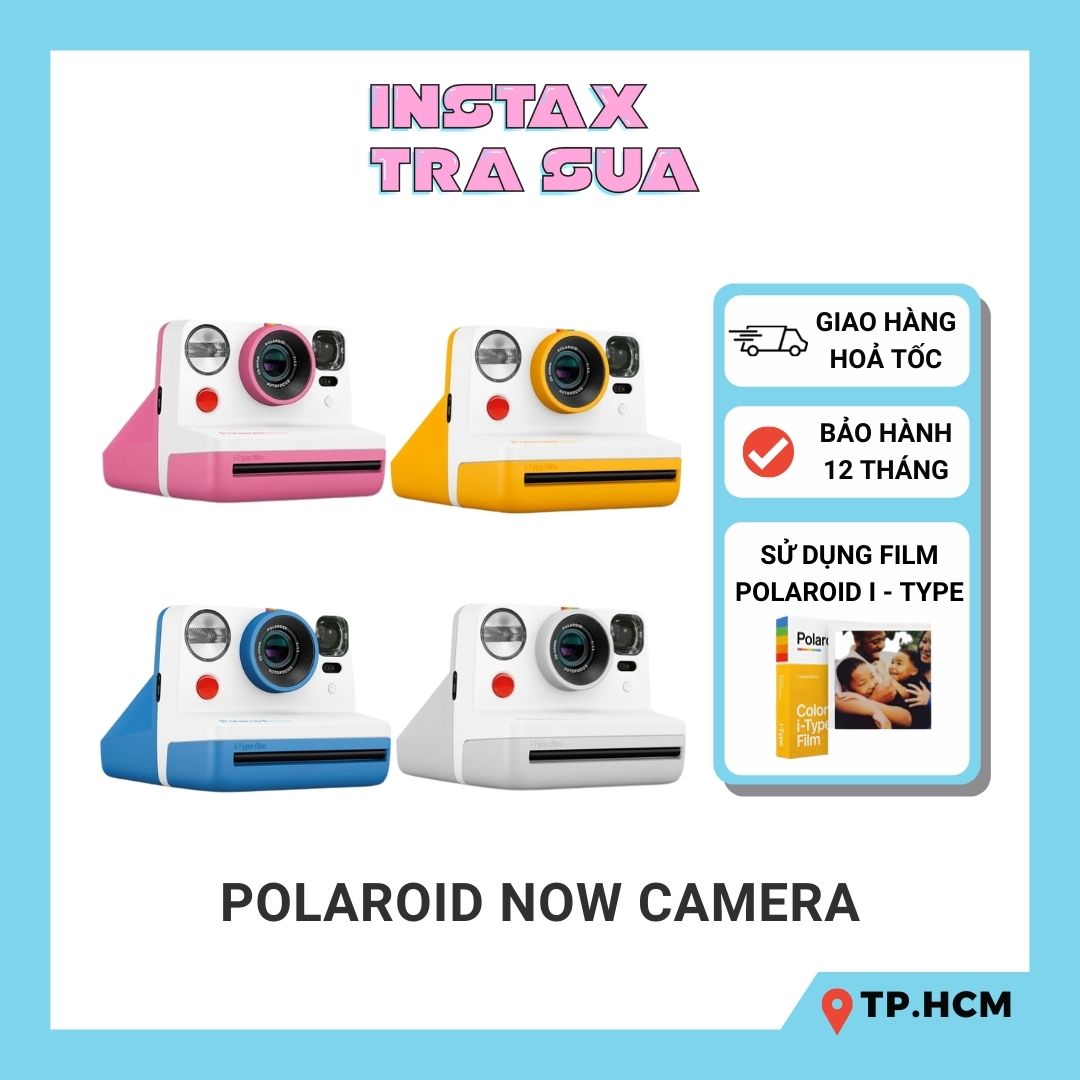 Polaroid Now Camera - Máy chụp ảnh lấy ngay Polaroid Now - Chính hãng - Bảo hành 1 năm thumbnail