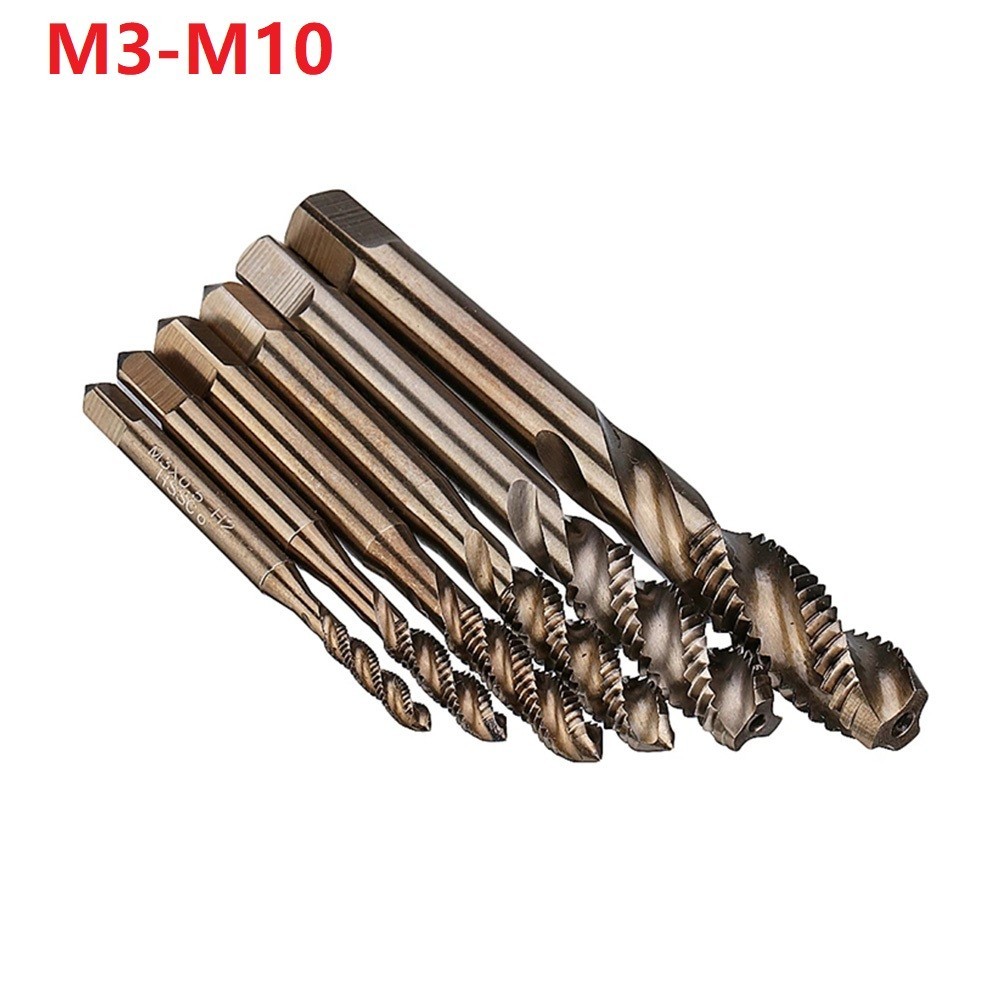Tool Nest M3-M10 HSS Cobalt M35 Screw Thread Metric Tap Drill Bits Screw Machine Compound Taps Right Hand