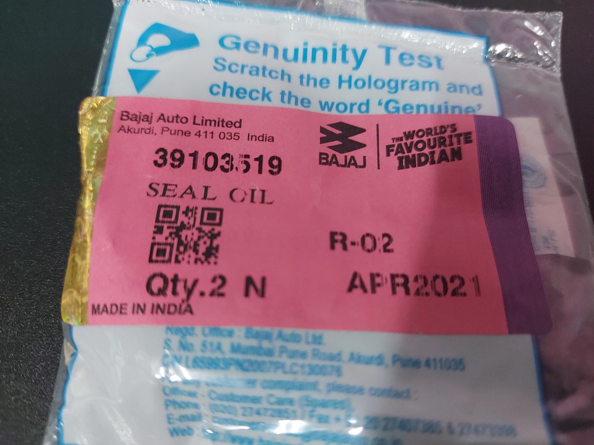 Valve Seal ( BAJAJ RE Original ) Lazada PH