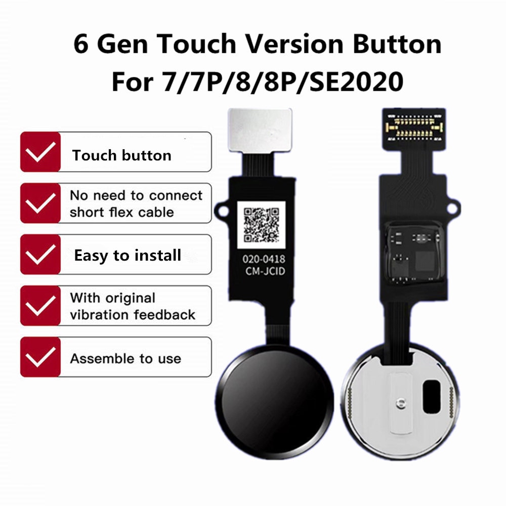 JC Home Button Flex For Iphone 7 8 Plus SE2020 YF Universal Back Return Function Solution Without Touch ID