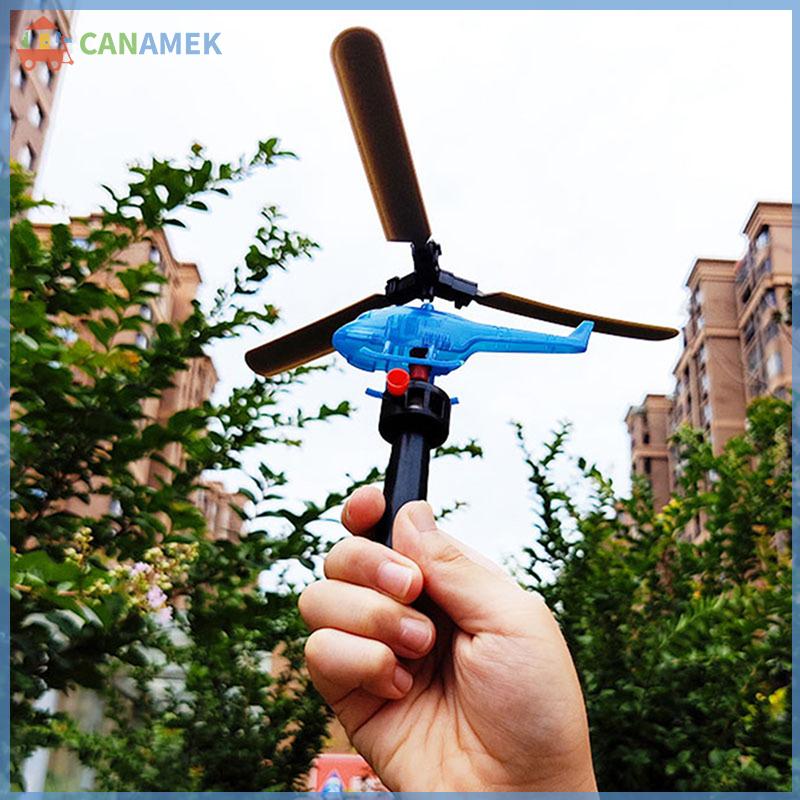 CANAMEK Kéo dòng máy bay trực thăng bay dây rút máy bay nhỏ trò chơi ngoài trời Vẽ Dây cất cánh tương tác Đồ chơi giáo dục đồ chơi trẻ em Quà tặng