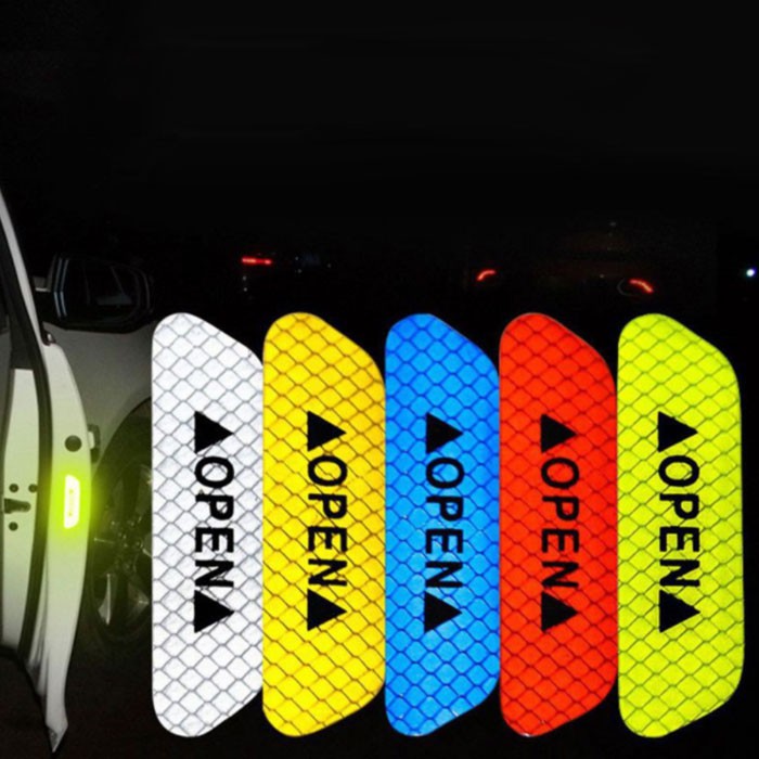 ⚡️ TQ⚡️ Miếng Dán Phản Quang Cảnh Báo Mở Cửa Xe Hơi