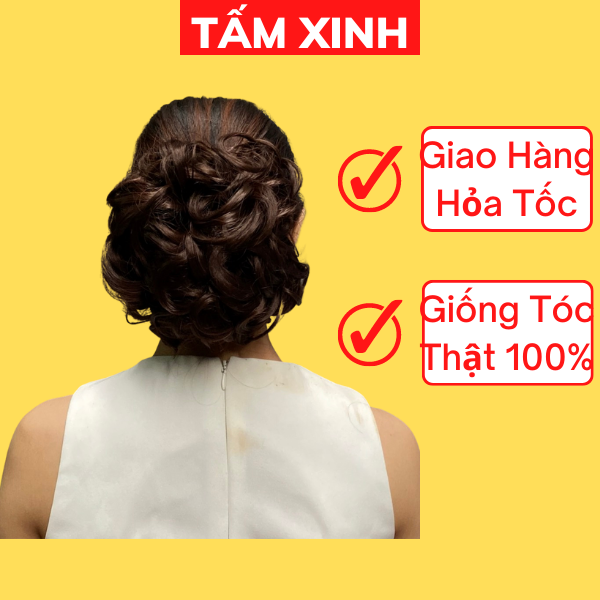 Búi tóc giả đẹp cao cấp quý bà - RETRO CỔ ĐIỂN