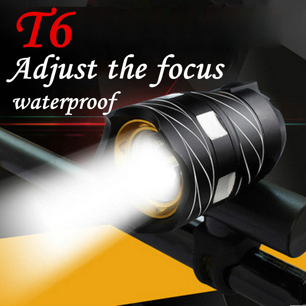 LED Cycling Bike Bicycle Head Light Flashlight With 3 Modes Torch USB