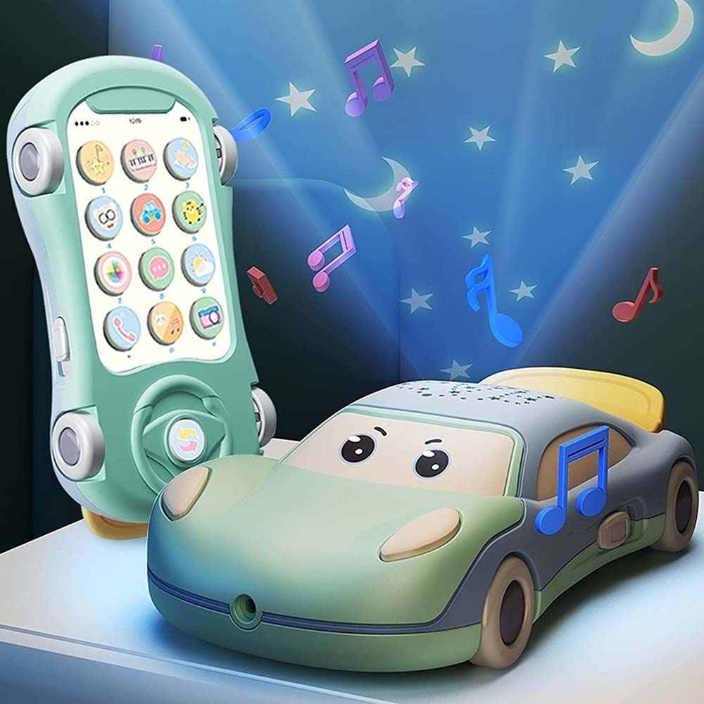 Baby Musical Car Phone Toys for 1 Year Old Boy Kids Early Education Learning Toy For Babies Toddler Early Learning Toys Music Toy Phone