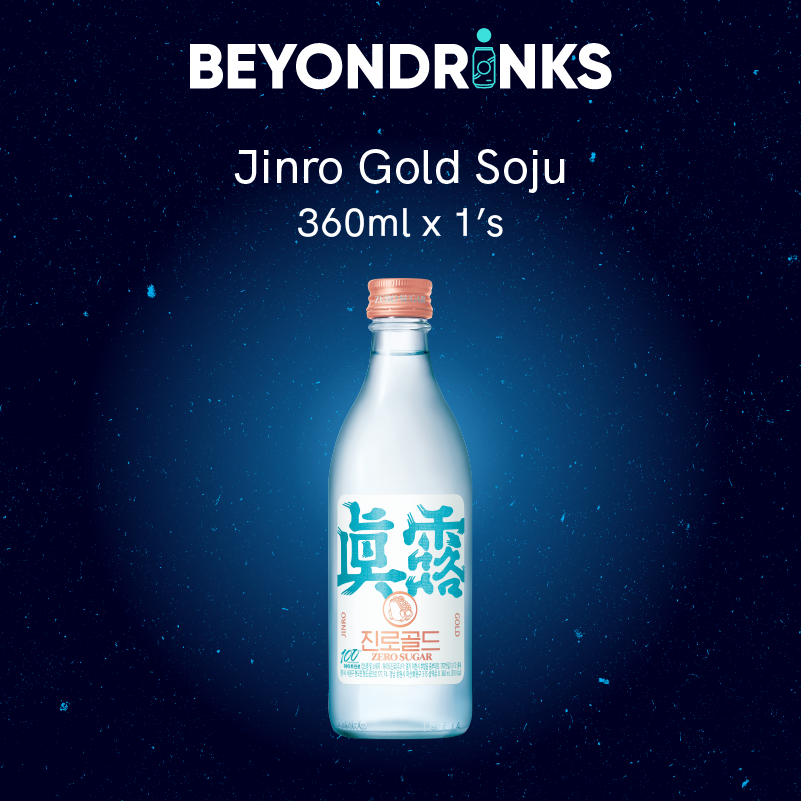JINRO GOLD ZERO SUGAR 360ML x 1's | Lazada Singapore