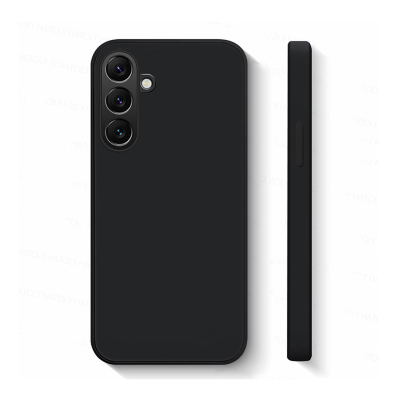 For Samsung Galaxy A17 Phone Case Fashion Straight Soft Liquid Silicone Cover Camera Protection Shockproof for Samsung Galaxy A07 Cover Casing HP.