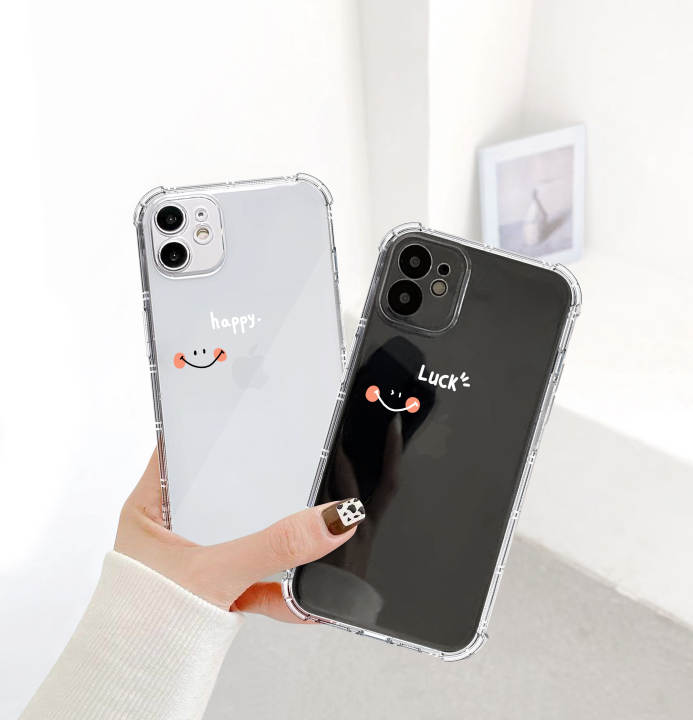 Ốp chống sốc iphone viền vuông trong suốt Luck Happy cho iphone 13 pro max 11 12 promax mini 6 6s 7 8 plus x xr xs – No Brand ,SKU : 1744986411_VNAMZ-7872626640 >>>🇻🇳 Top1Vietnam 🛒>>> lazada.vn 🇻🇳🇻🇳🇻🇳🛒🛍🛒