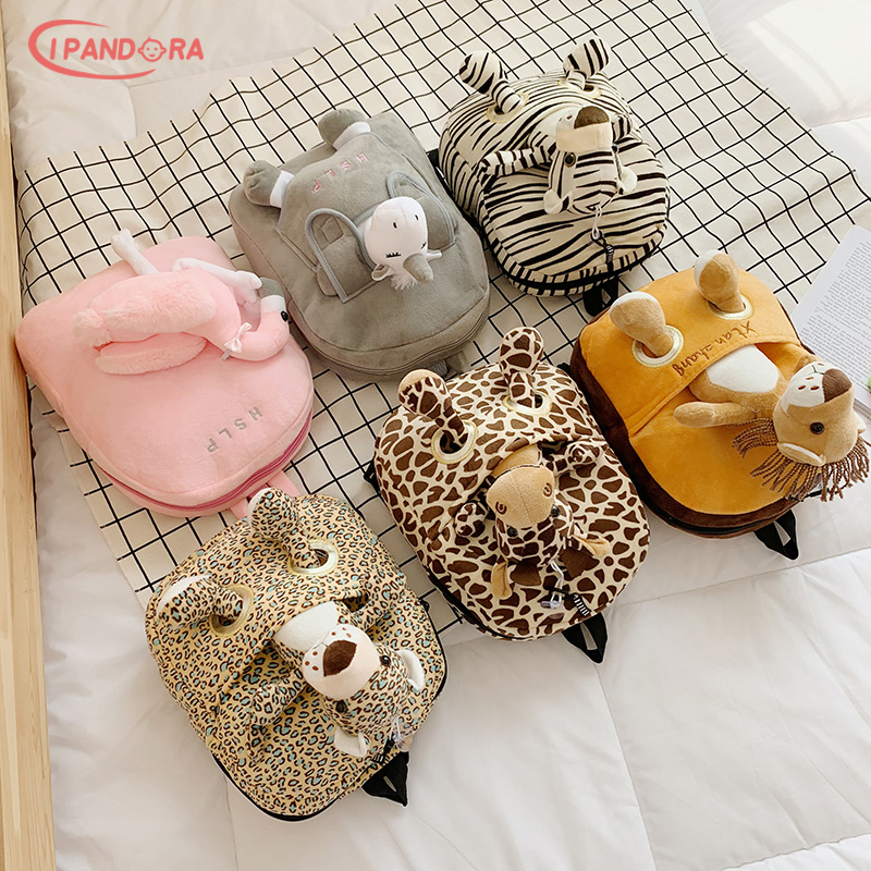 IP Cặp Học Sinh Chống Thất Lạc Sáng Tạo Cho Trẻ Em Ba Lô Vải Nhung Lông Hoạt Hình Hàn Quốc Dễ Thương Cho Bé Trai Và Bé Gái Mẫu Giáo