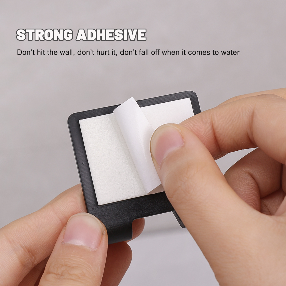 Shaver Hook Black ABS Plastic Wall Hanging with No Punching Strong Load-bearing