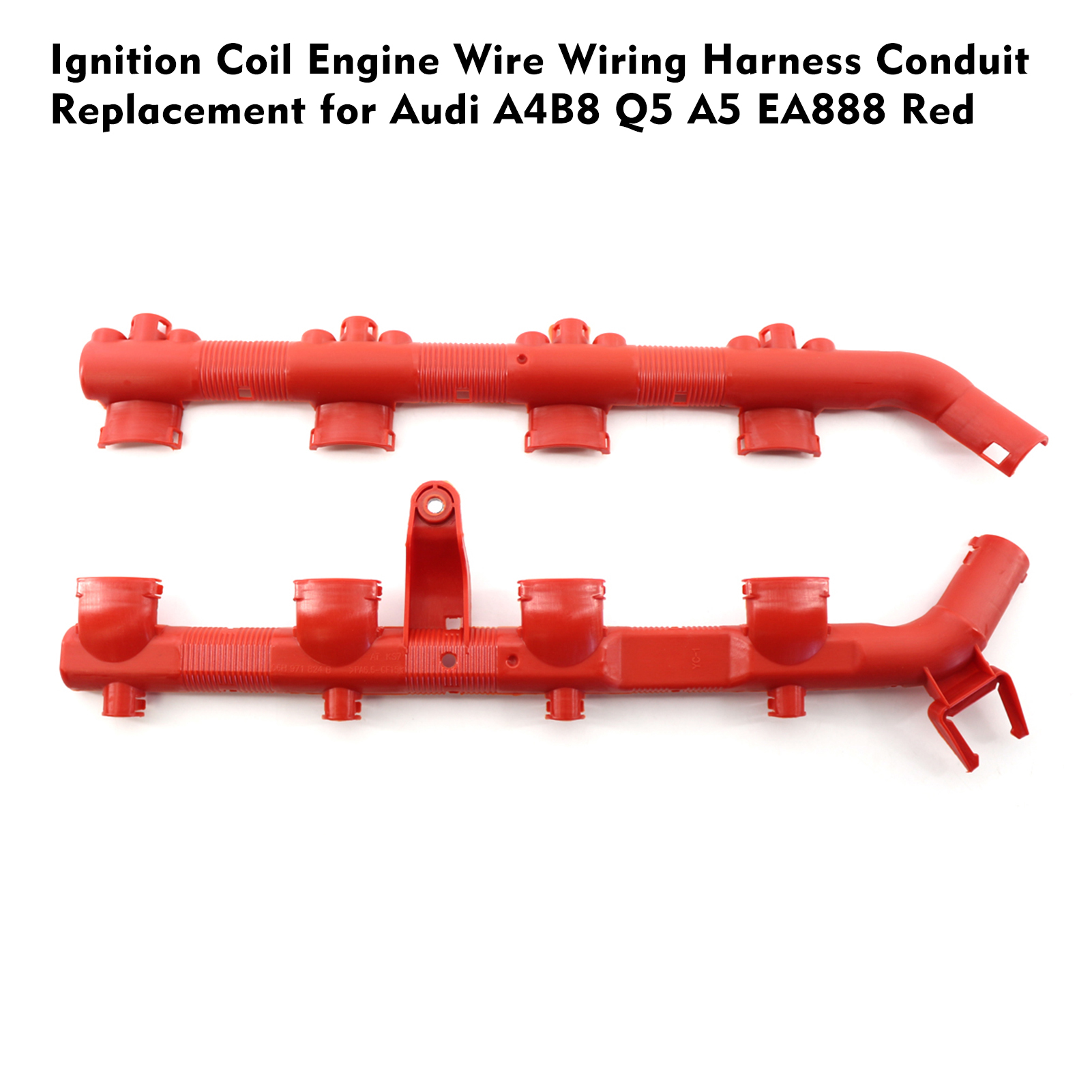 KKmoon Ignition Coil Engine Wire Wiring Harness Conduit Replacement for Audi A4B8 Q5 A5 EA888 Red