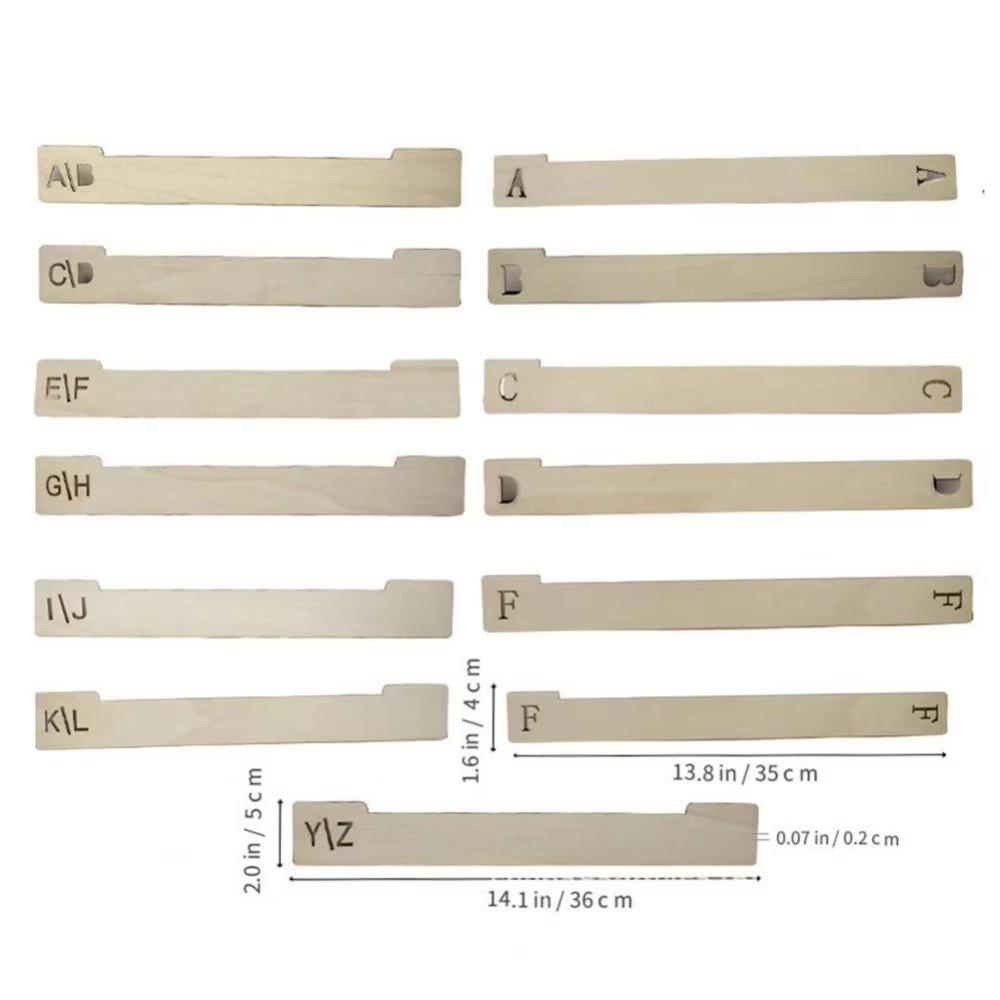 Practical Gift Wooden Vinyl Record Dividers Versatile Efficient Record ...
