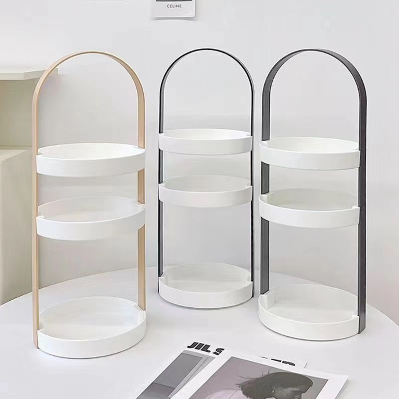 Makeup storage box ins style dresser storage rack ins cosmetics storage multi-functional heightening rack multiple layers Save space