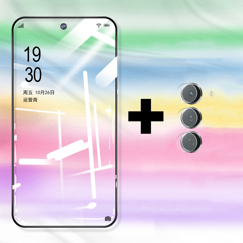 For Tecno Spark 40 Pro+ Screen Tempered Glass Full Protector Film + Tecno Spark 40 Cover Lens Camera Glass Protector Glass Film.