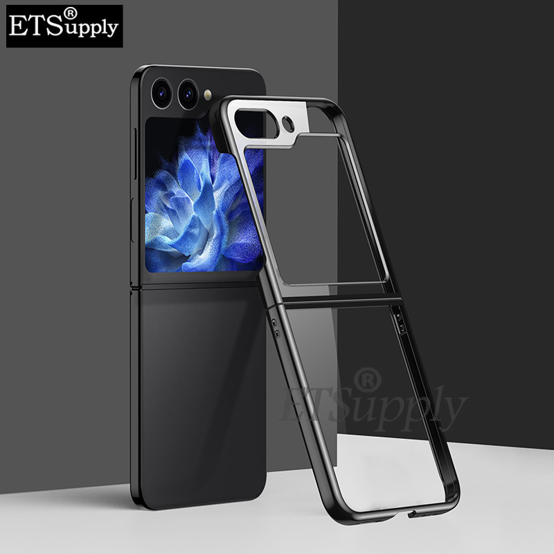 Phone%20case%20Samsung%20Galaxy%20Z%20Flip5%20Zflip%206%20Transparent%20Plating%20Antioxidant%20Clear%20Cover%20Back%20Cover%20Samsung%20Galaxy%20ZFlip6%20ZFlip5%20case%20-%20Image%205