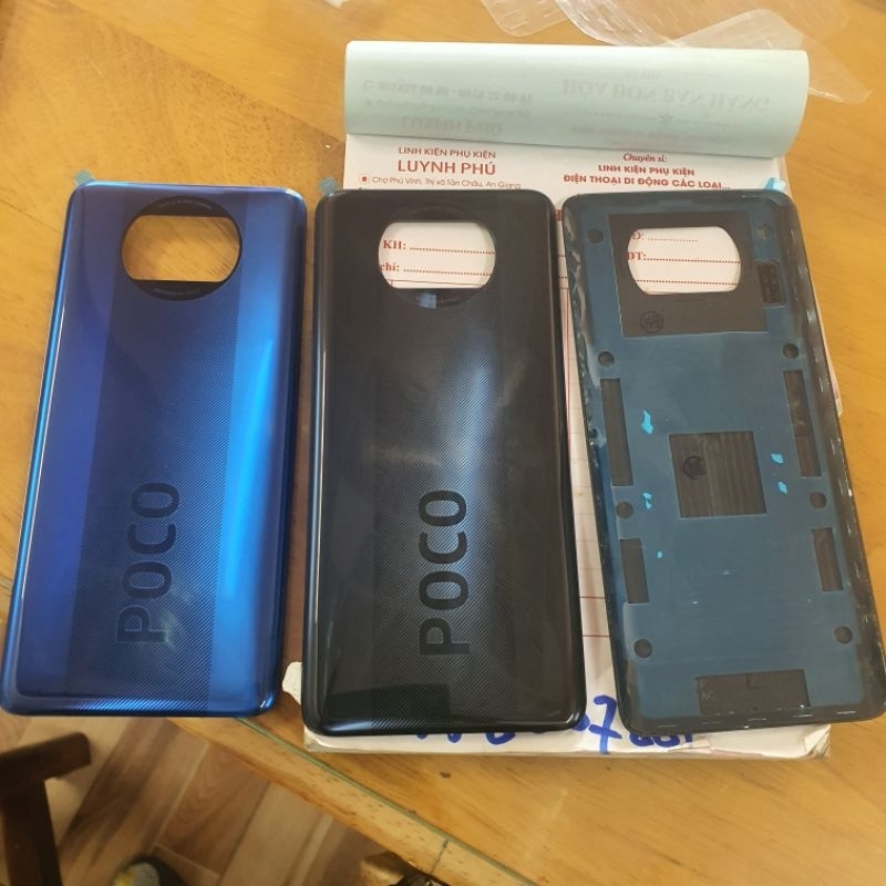 Nắp lưng poco X3/x3 pro (lưng kính)