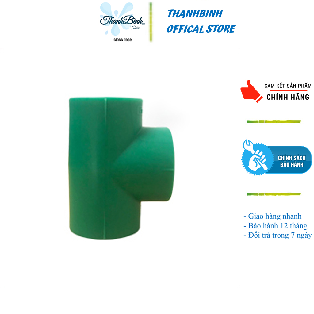 Tê nhiệt 50 mm/ tê đều 90 độ ppr phi 50 mm- europipe