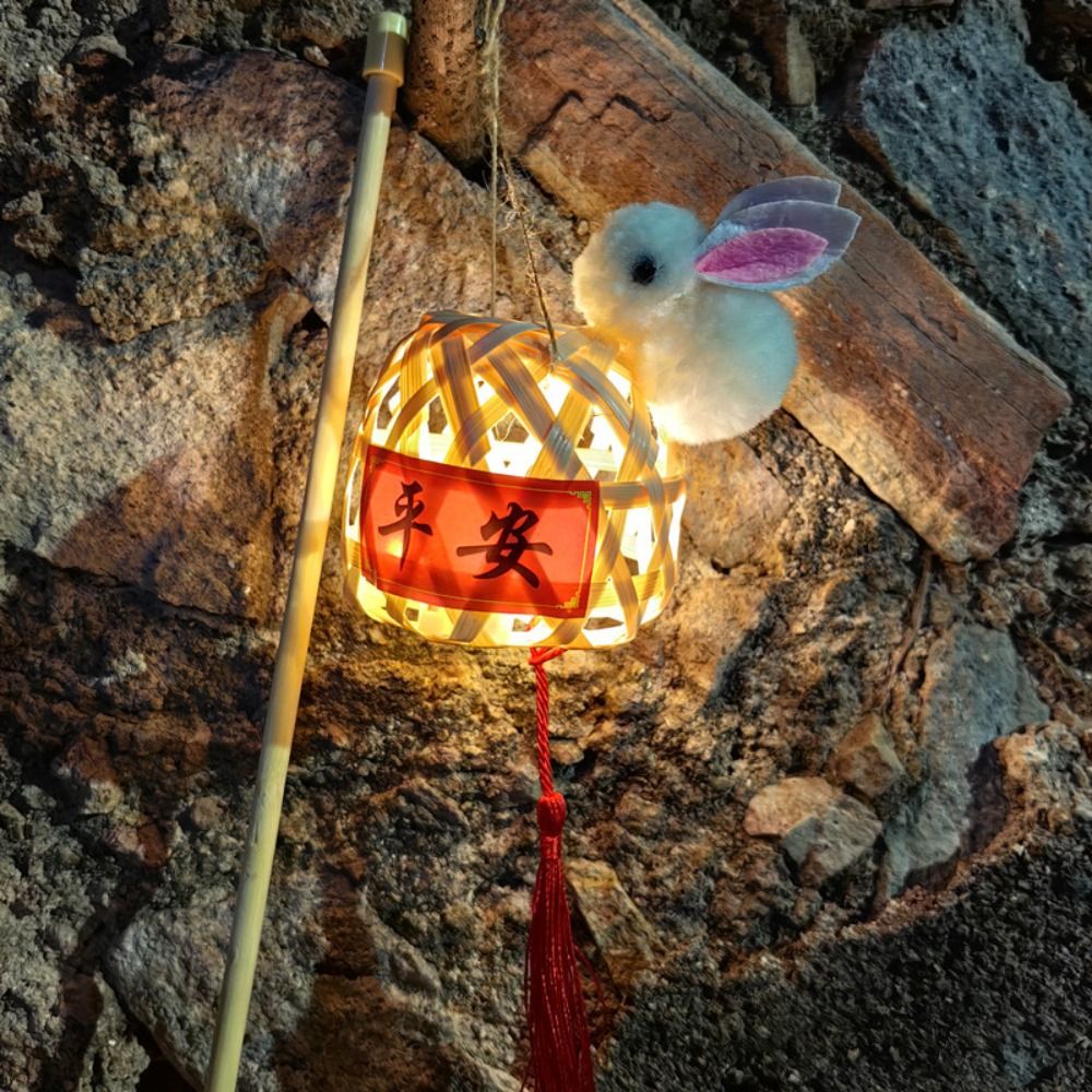 Lồng đèn con thỏ tre DSFZC ồng đèn trung thu con thỏ lồng đèn trung thu 2024 đèn lồng tre trúc lồng đèn con thỏ Lantern decor trung thu lồng đèn thỏ ngọc Phong cách Trung Quốc Đèn lồng trung thu bằng tre Đèn Led Thủ công Đèn lồng