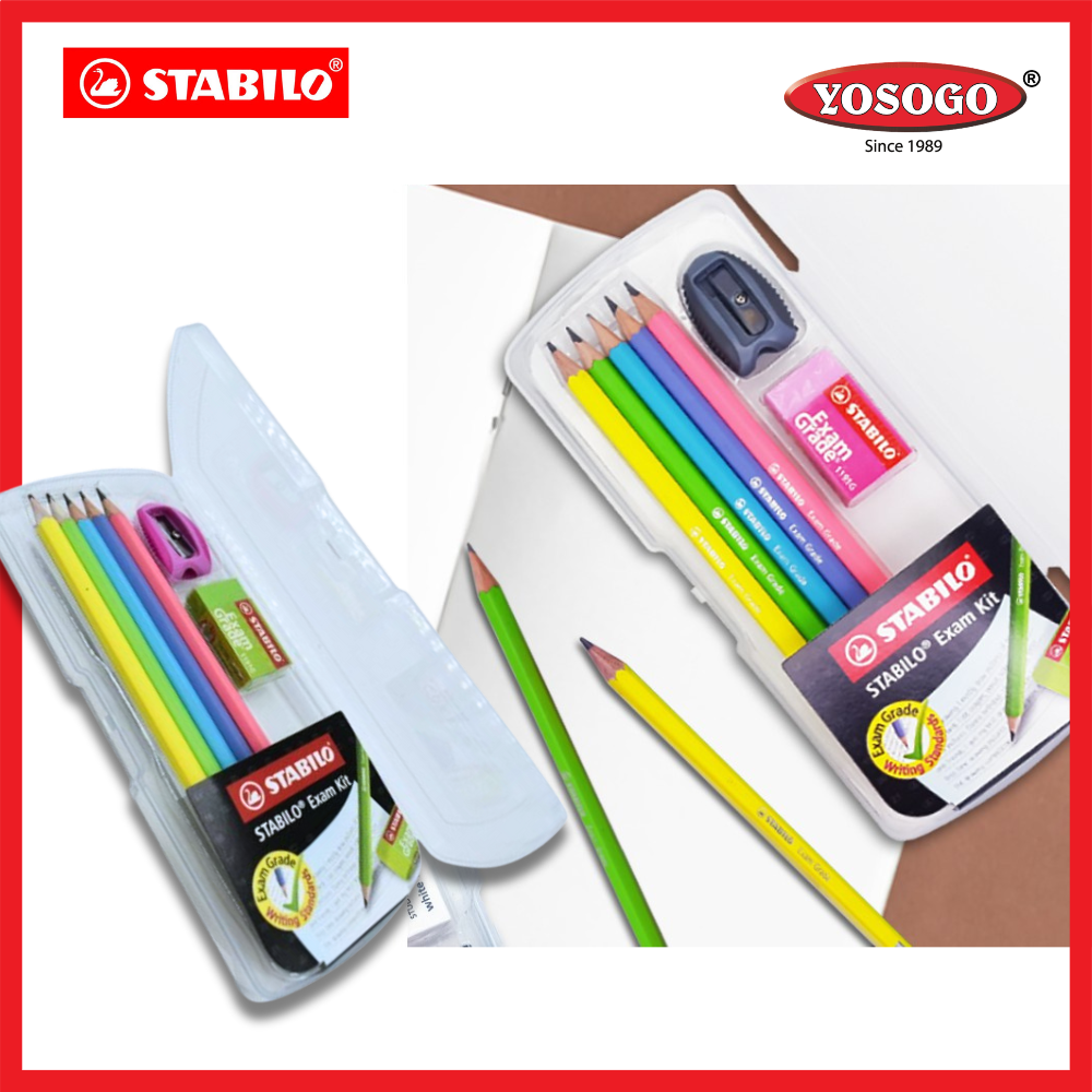 [super stationery] Stabilo Exam Kit 2B Pencil Set with Pencil Box