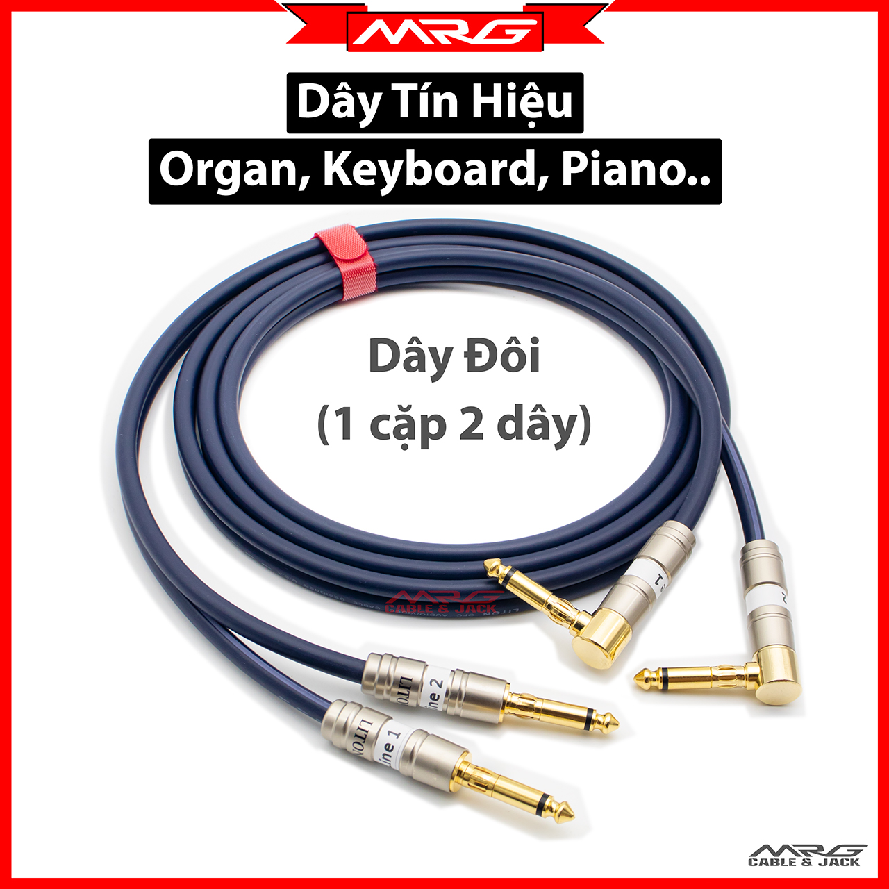 Dây Jack Đàn Organ, Keyboard, Piano điện, dài 3met-5met-8met-10met | dây organ, dây cắm đàn organ, dây kết nối đàn keyboard organ, dây 4 đầu jack 6 ly, dây 4 đầu jack 6.5mm, dây đàn organ.