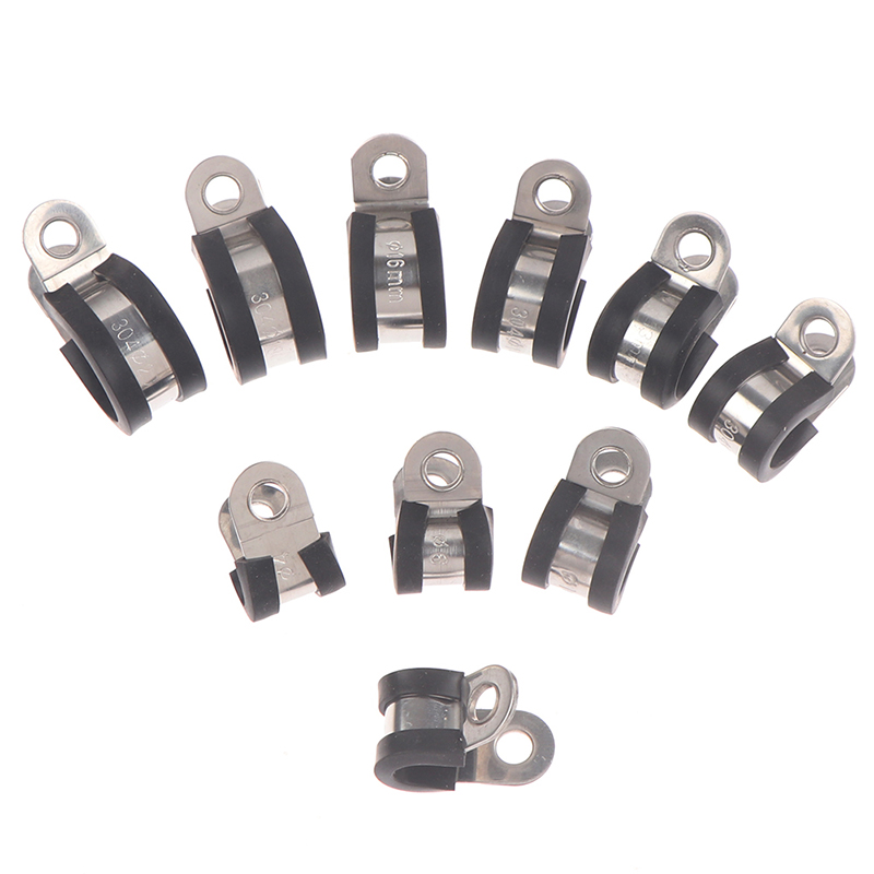 2pcs%20Rubber%20Lined%20P%20Clips%20Cable%20Mounting%20Hose%20Pipe%20Clamp%20GENGLI%20-%20Image%202