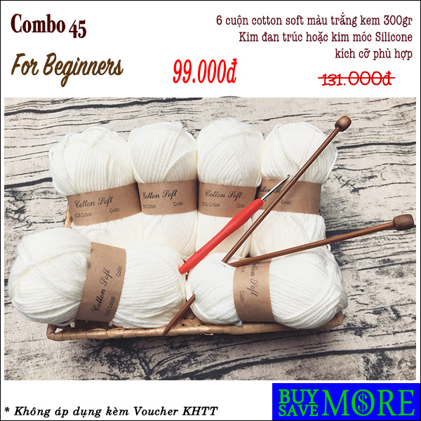 Combo 45- Dành Cho Các Bạn Tập Đan Móc