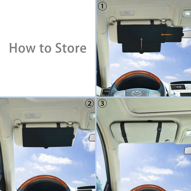Car Sun Blocker Car Sun Visor Extender Sunshade Extension Board Shield Blocker Front Side Window Shade Anti Glare Car Sun Shield Sunshade Extender Extension Board