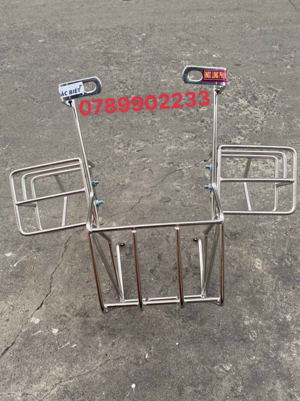 BẢO VỆ ĐÈN HẬU XE CUB 82 - DD - DH - CUSTOM INOX