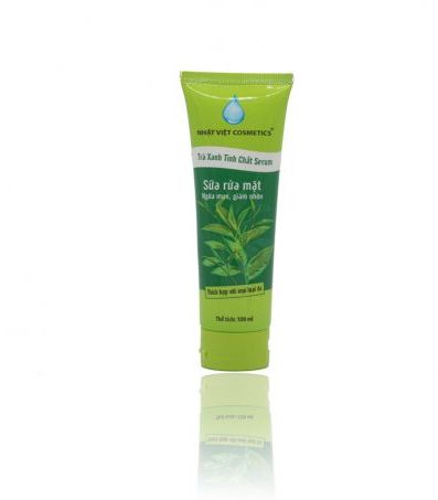 Trà xanh tinh chất Serum Nhật Việt – Sữa rửa mặt ngừa mụn giảm nhờn 100ml