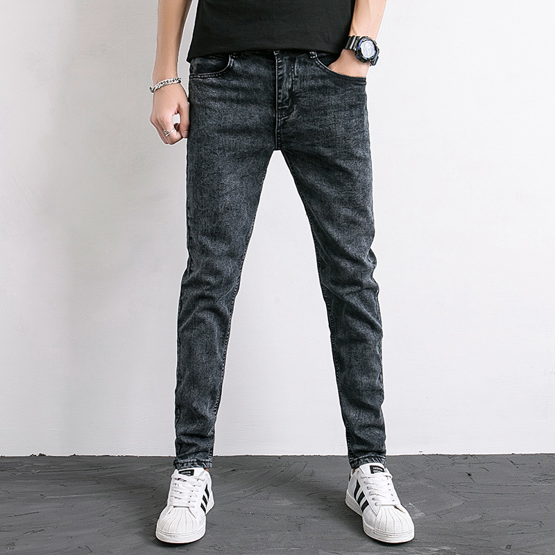 [HCM]QUẦN JEANS NAM ĐEN BASIC TRƠN + ÁO THUN TRƠN NGẪU NHIÊN (MUA RIÊNG)