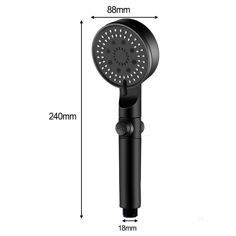【SensoDaily】 Large Chrome Shower Head Self-cleaning Water Saving Bath Shower Head ABS Plastic