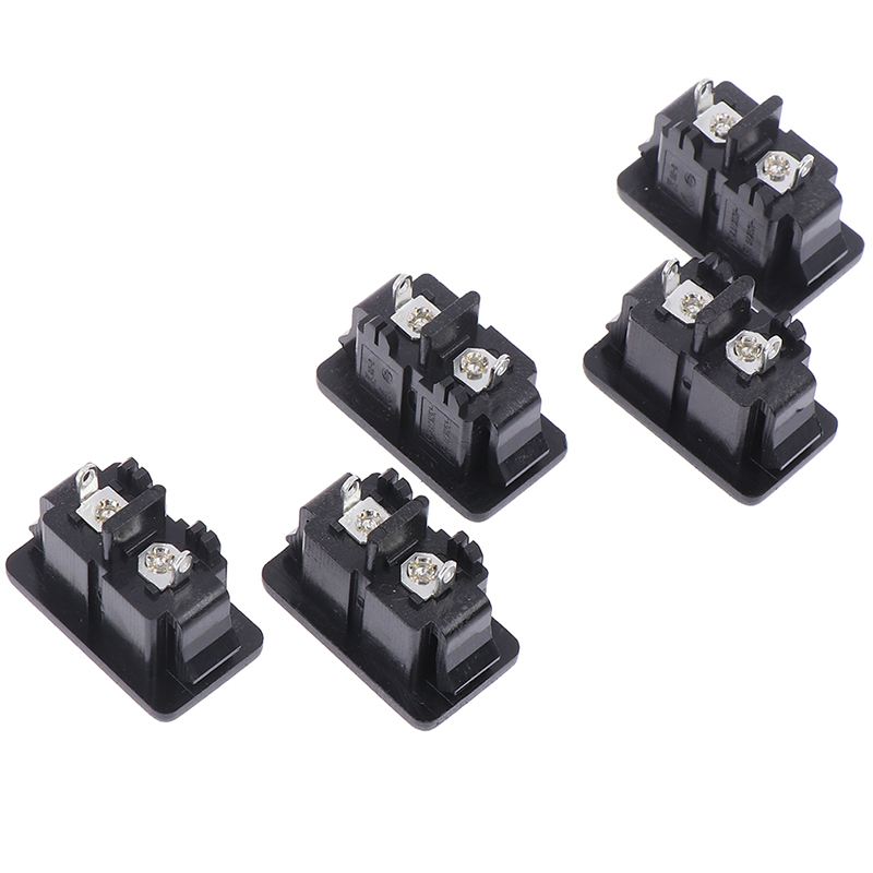 Hitn 5 chiếc ổ cắm điện ac 2 chấu mới ac250v 5a ổ cắm gắn đầu cái