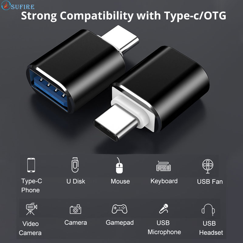 Bộ Chuyển Đổi OTG Type C Sang USB 3.0 Cáp OTG Type-C USB 3.0 Bộ Chuyển Đổi USB Type C Bộ Chuyển Đổi Bộ Chuyển Đổi Type-C Male Sang USB 3.0 Female Bộ Chuyển Đổi OTG Cho Xiaomi Huawei Samsung Máy Tính Xách Tay Macbook