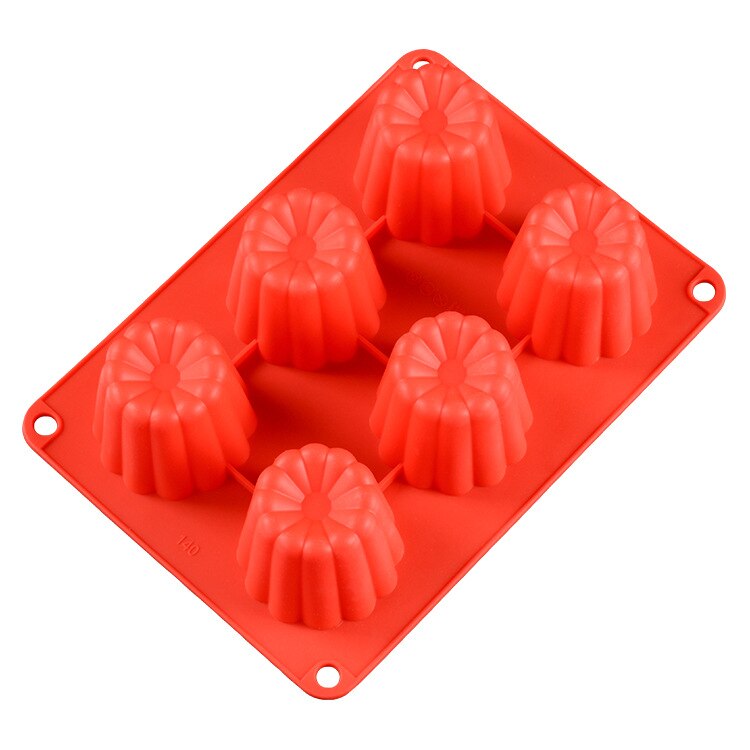 Canele Mold Silicone Canneles Mold Rectangular Spiral Donuts Round Flat Love Heart Shape Cake Silicone Baking Pan