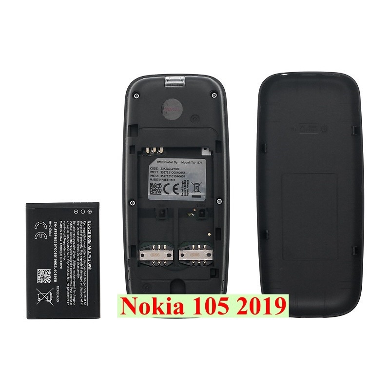 Điện thoại Nokia 105(2019) 2 sim máy mới 100% full box