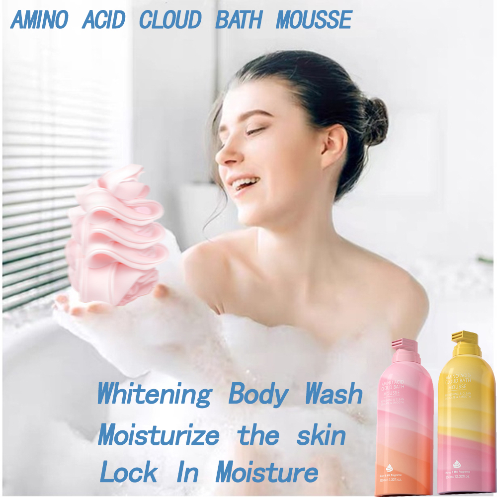 Amino Acid Cloud Bath Mousse Pureyes Whitening Shower Gel Body Wash for