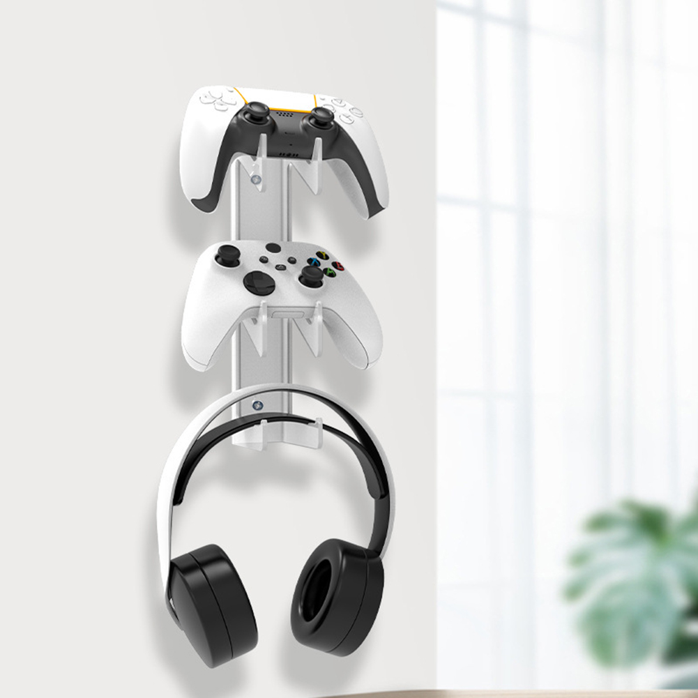 Transparent Game Controller Bracket Mount Space Saving Wall Mounted Game Controller Bracket Storage Rack for PS4/PS3/Xbox/Switch