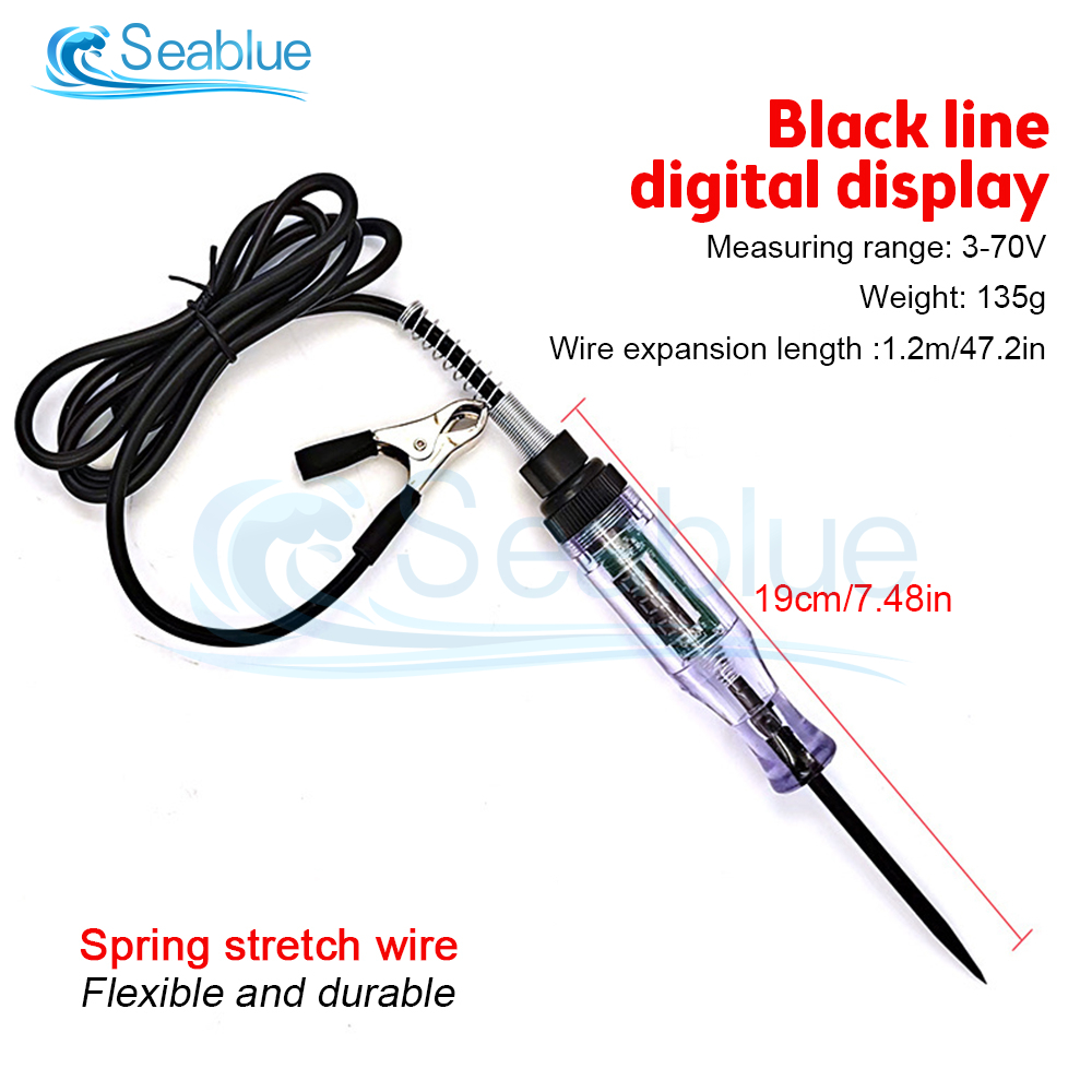 3v-70v/5v-90v Led Car Truck Voltage Circuit Tester Digital Display Probe Pen Bulb Automobile Diagnostic Tools Auto Repair. 