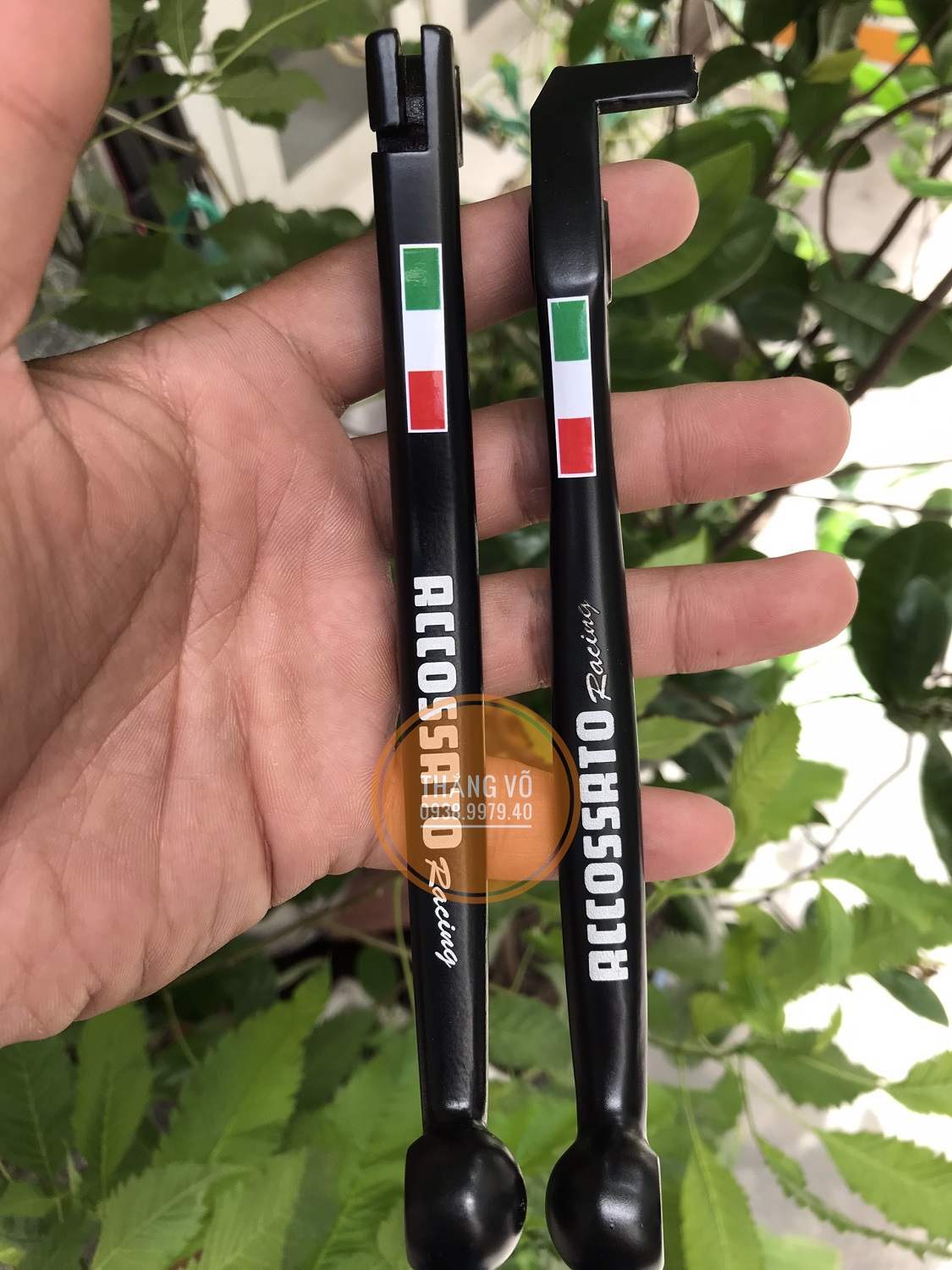 Tay thắng Exciter 150 Winner X, Tay côn Winner X tay côn Exciter 150 kéo lụa chữ Accossato Racing phụ kiện Ex 150 Winner