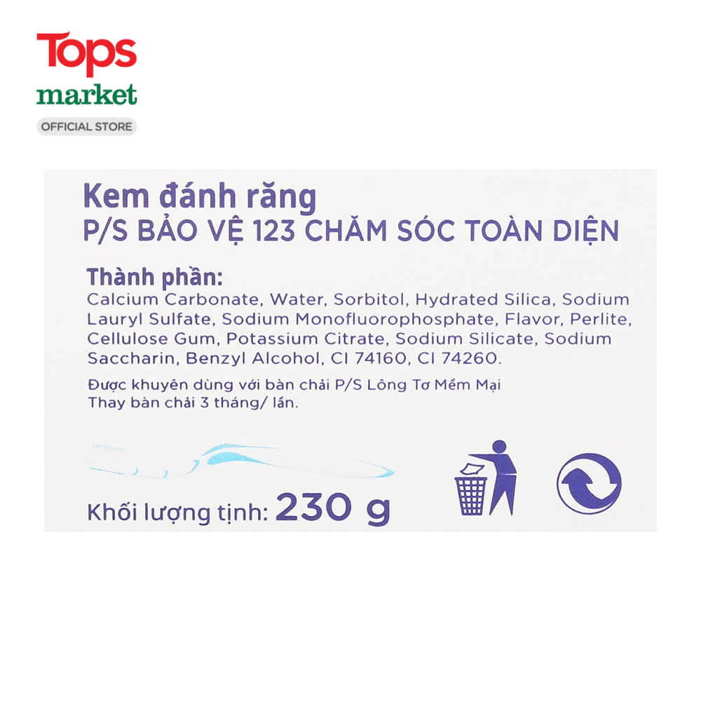 Kem Đánh Răng P/S Bảo Vệ 123 240G