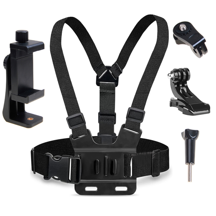 Mobile Phone Chest Strap Mounting Holder First-Angle Video Bracket Fixed Clip Live Broadcast Accessories