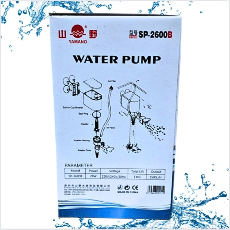 Pompa Aquarium Hidroponik YAMANO SP 2600B