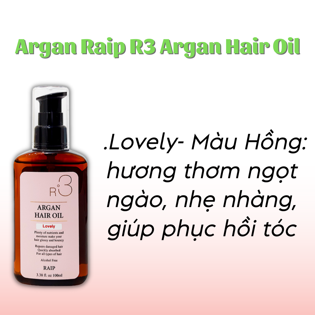 Dầu dưỡng tóc Argan Raip R3 Argan Hair