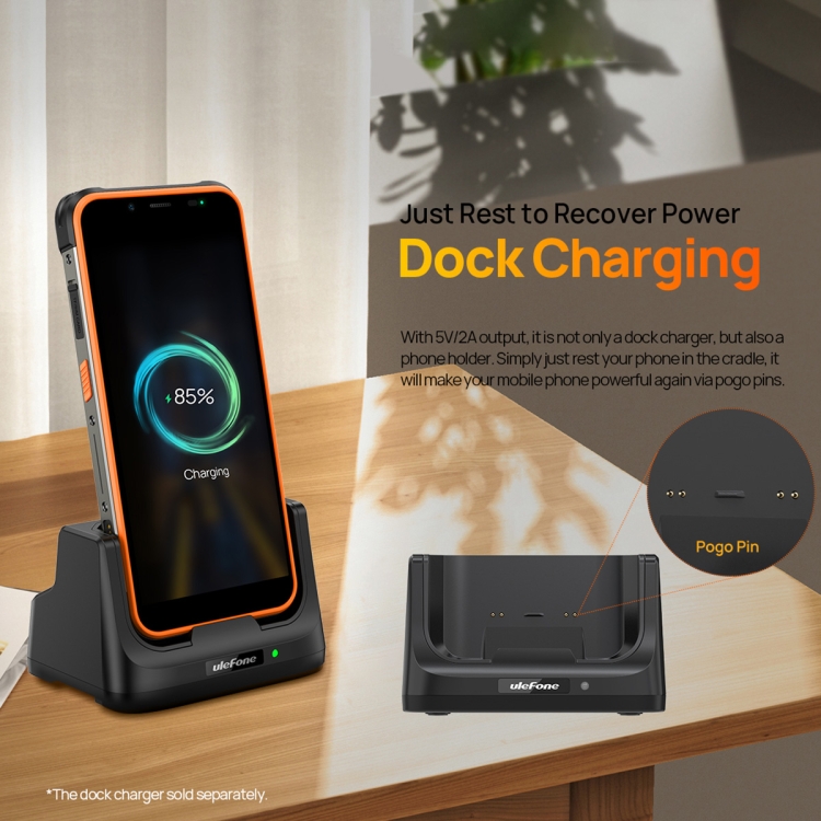 (PULUZ) cho áo giáp Ulefone Power 16 Pro / Armor 21 Ulefone USB-C / Type-C bàn đế sạc (màu đen)