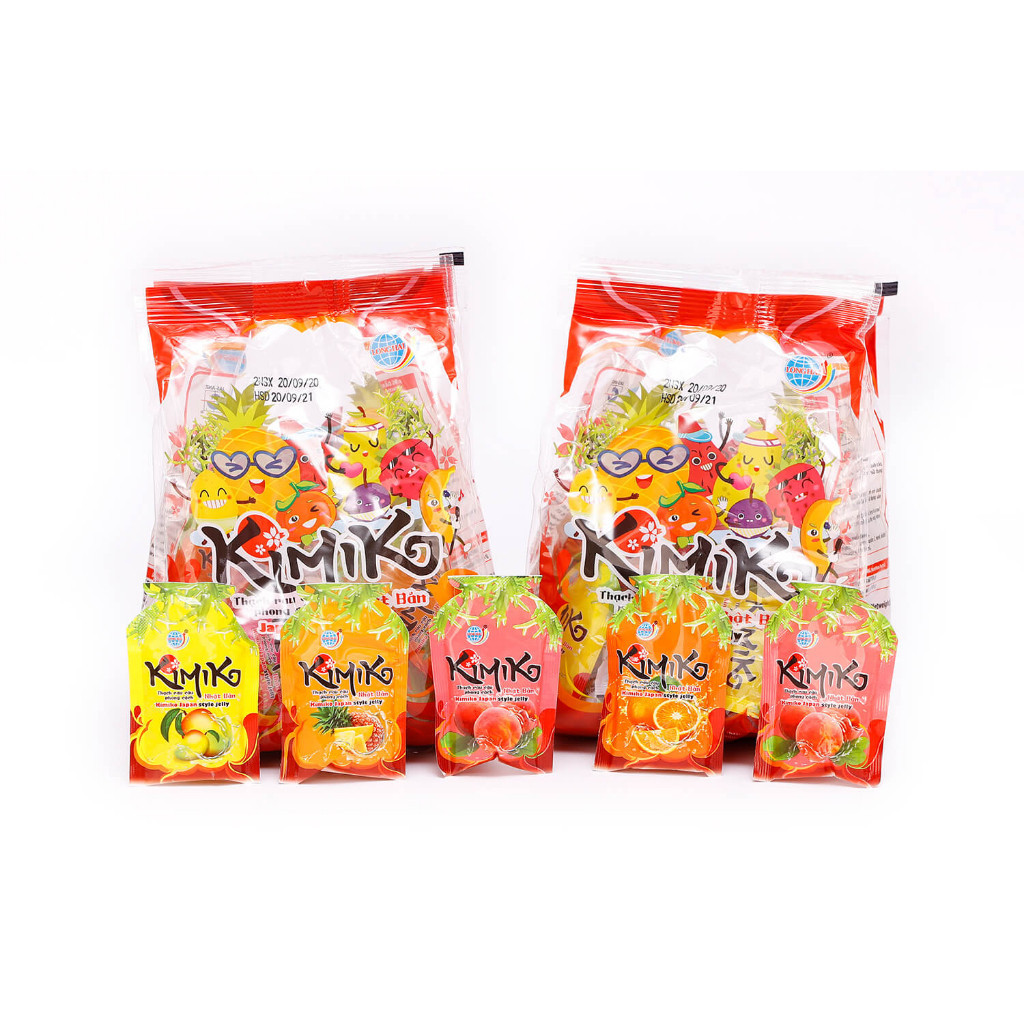 Thạch rau câu Kimiko bổ sung Prebiotics tui 450/500g