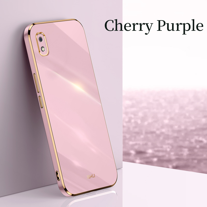 YBD Plating phone Case For Samsung Galaxy A10 M10 Casing Precise Camera Protection cases Luxury Straight Edge Cover
