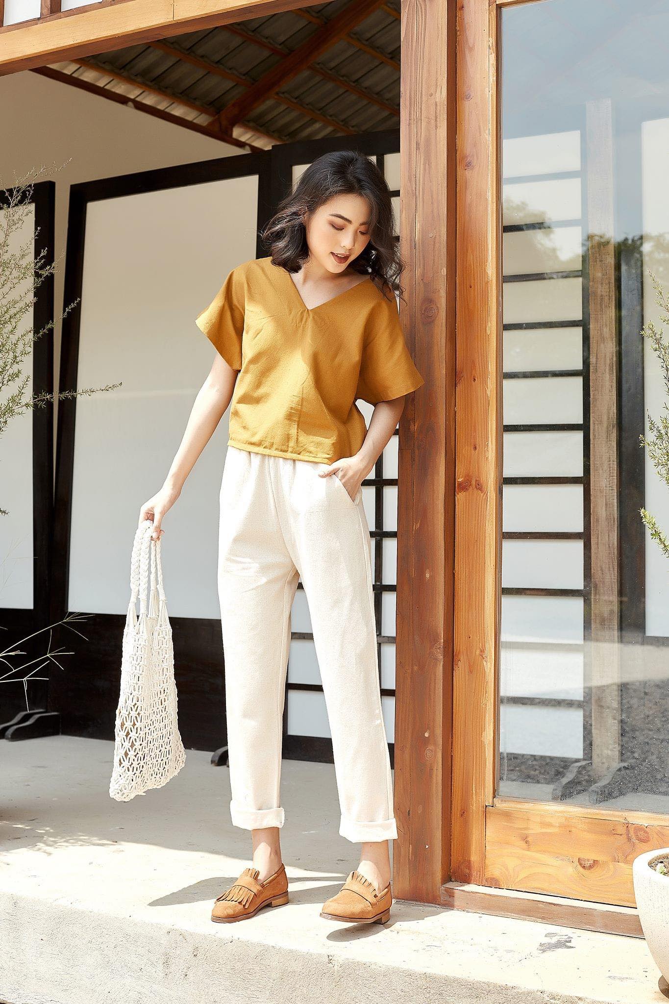 MORI - Quần Baggy linen