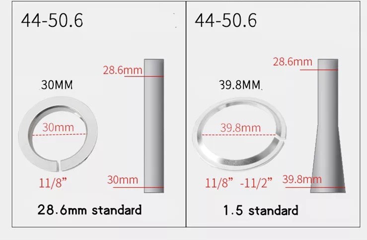 Chén Cổ Xe Đạp MEROCA 44mm/50.6mm