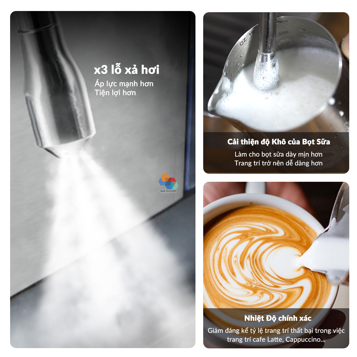 Máy pha cafe espresso tự động hibrew h11 siêu nhỏ gọn 12cm, công suất 1450w - ảnh sản phẩm 7