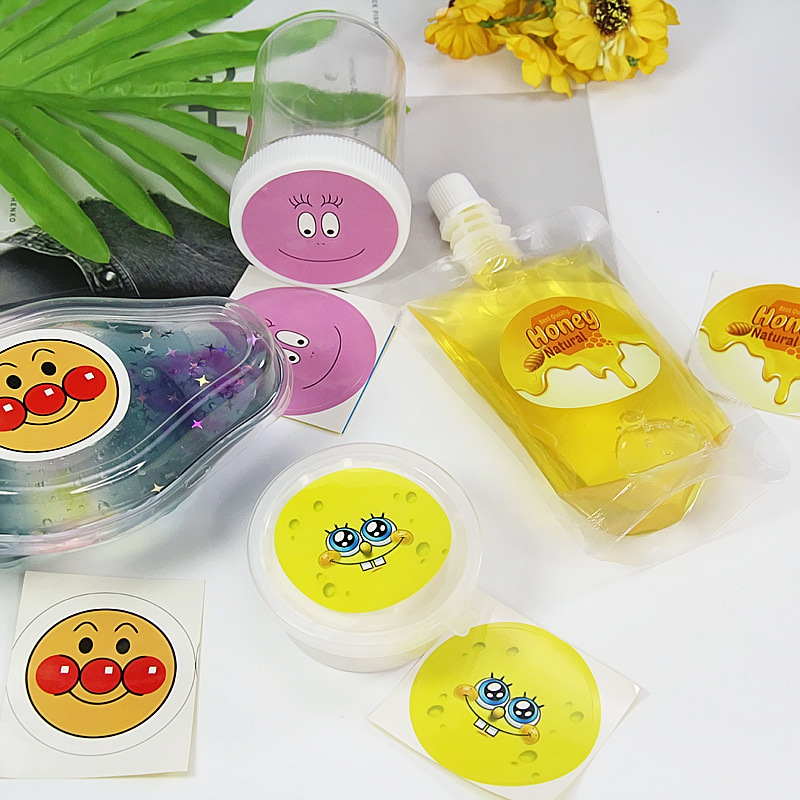 Honey DIY slime box set box sticker round sticker